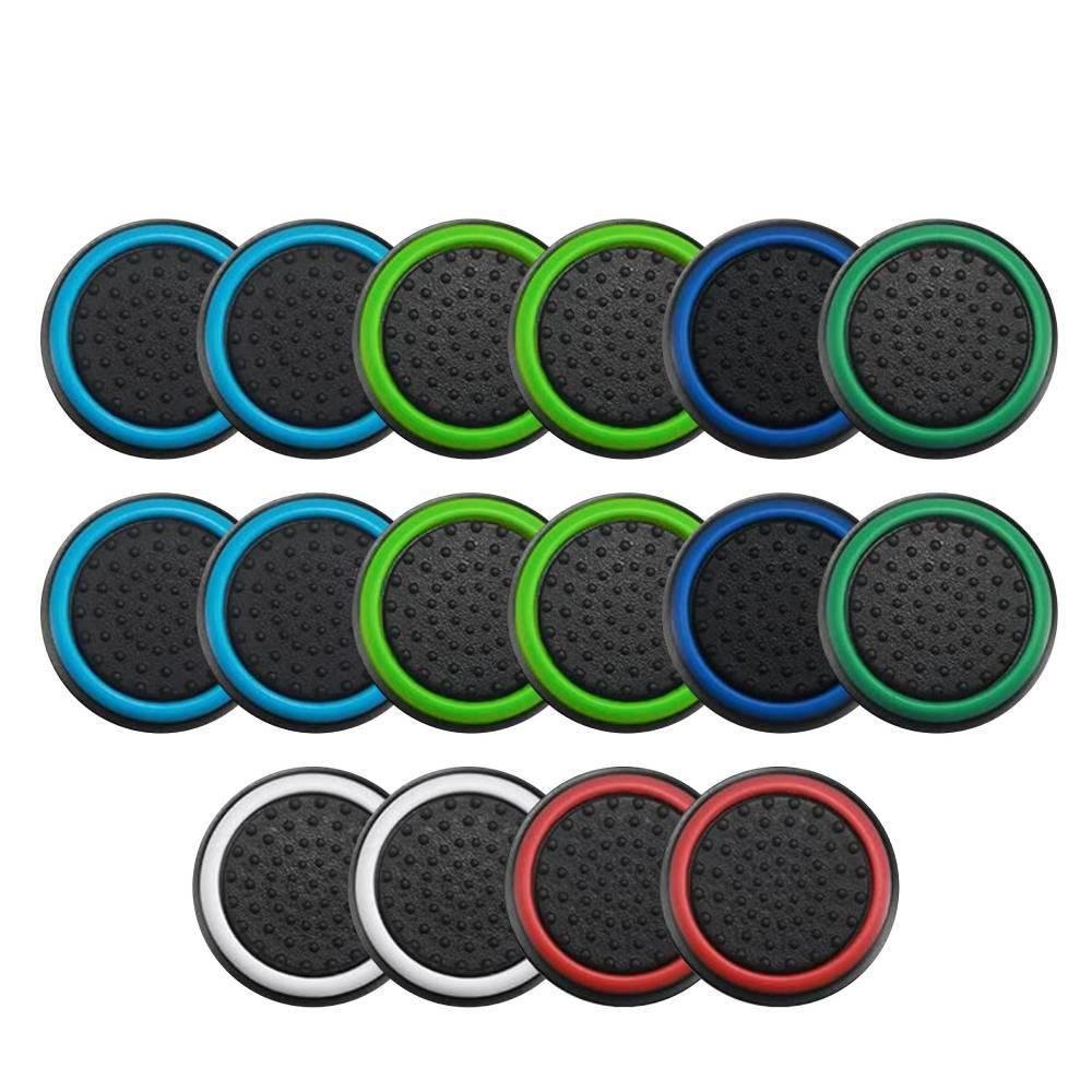 8 Pares De Grips P/ Controle Anti Derrapante Silicone Botão Analógico Do Joystick Cor: Aleatória.