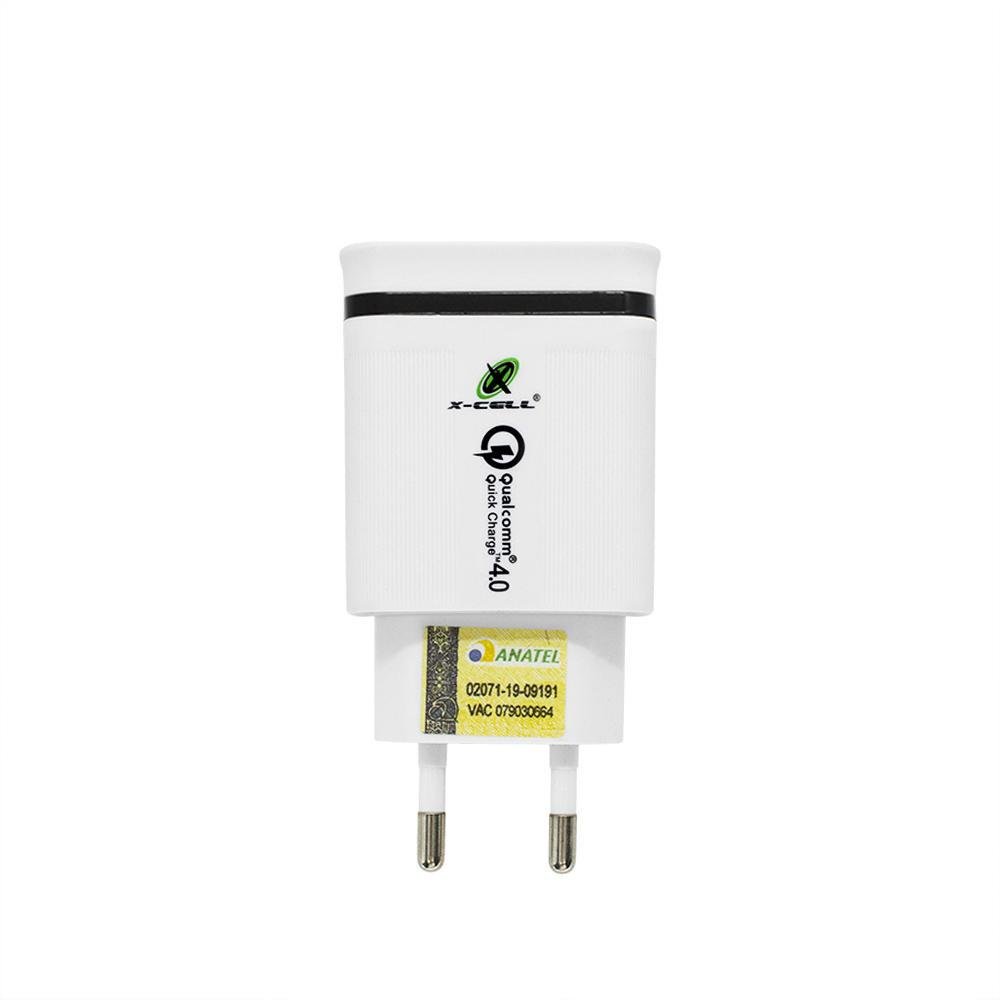 Carregador De Tomada USB Xcell Quick Charge KaBuM