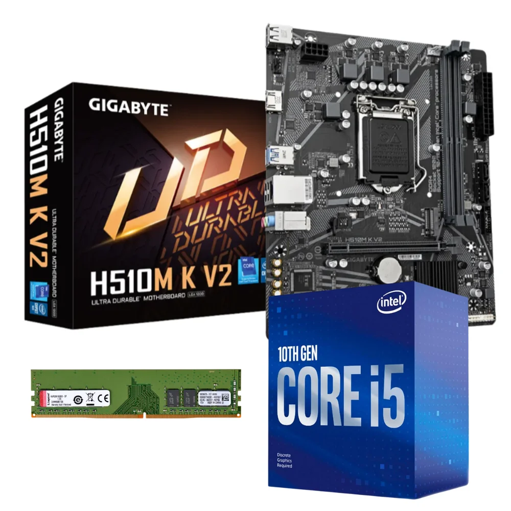 Kit I5 10 Ger C Vídeo Integrado 8GB DDR4 KaBuM