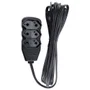 Extensão Elétrica Force Line, Bipolar, 5mts, 3 Entradas, Preta