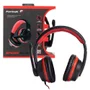 Headset Gamer Fortrek Spider Black, Driver 40mm, P3, Preto/Vermelho - 75252