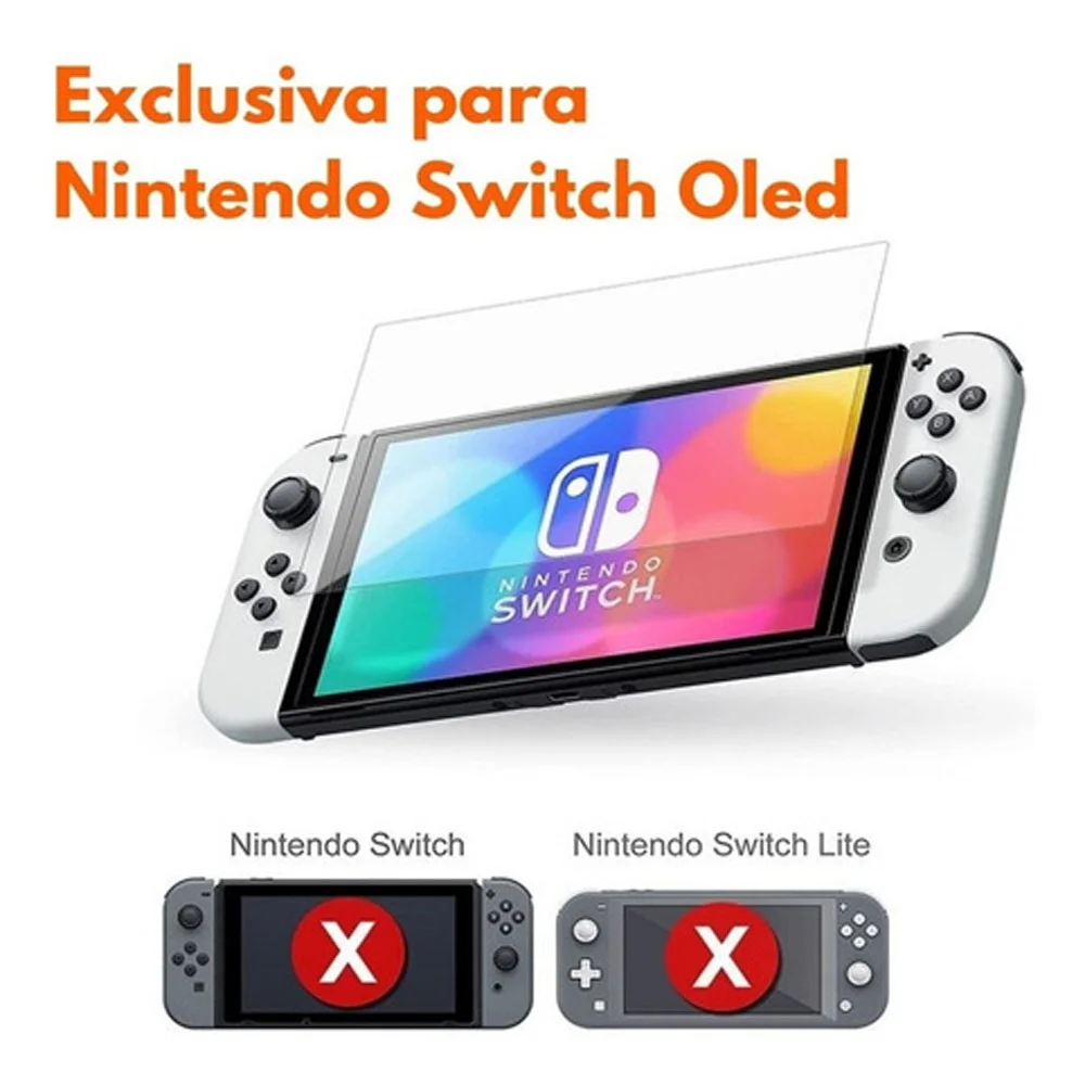 Pelicula De Vidro Oivo/t&z Temperado 9h Para Tela Nintendo Switch Oled