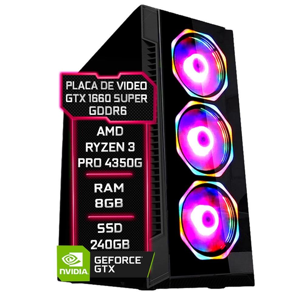 PC Gamer AMD Ryzen 3 Pro 4350g 38ghz KaBuM