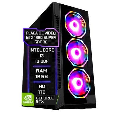 PC Gamer I3 10100f 16GB DDR4 Gtx 1660 KaBuM