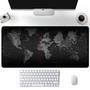 Mouse Pad Gamer Speed Mapa Mundi 1, Extra Grande, 90x40CM, Preto