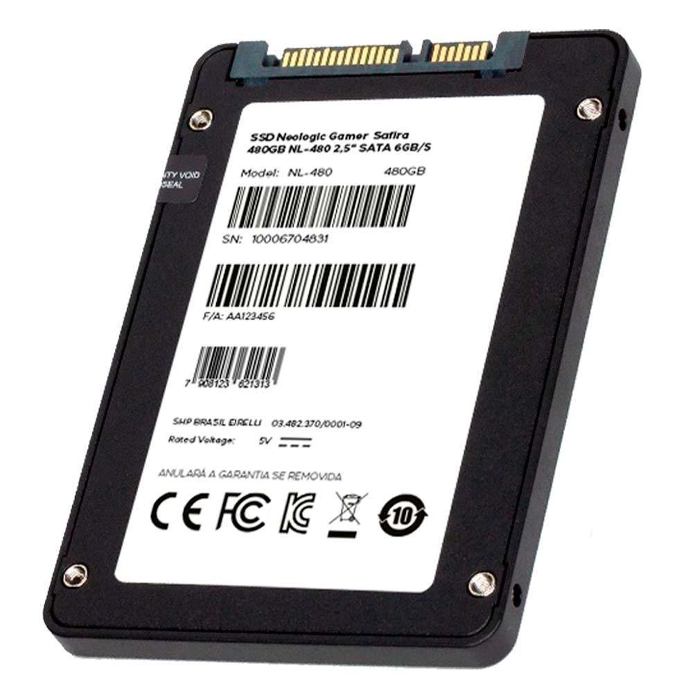 SSD Neologic NL480 480GB SATA Leitura 562 MBs