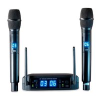 Microfone Sem Fio Digital, Multifrequencia, Ls916, Preto