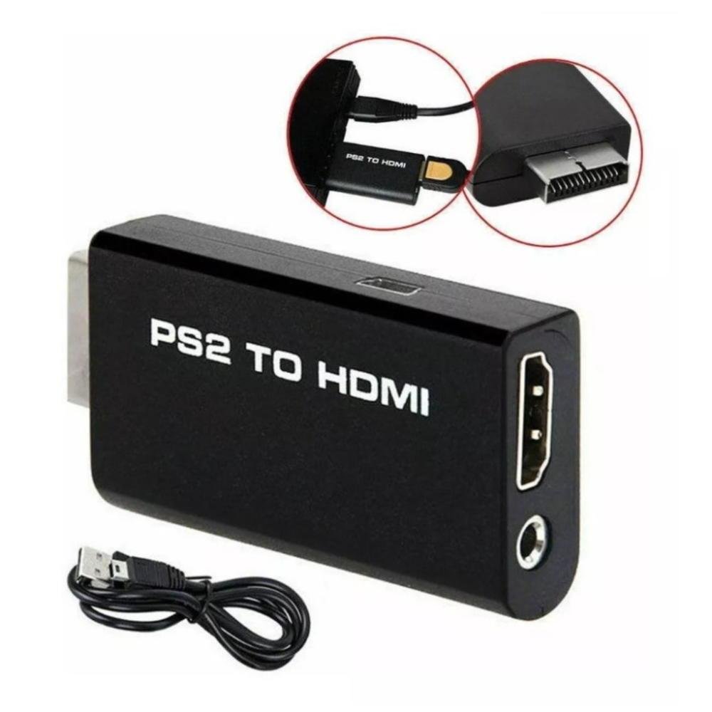 Conversor Compatível Playstation 2, PS2 AV Para HDMI Conversor Compatível Playstation 2, PS2 AV Para HDMI