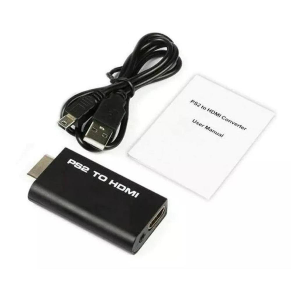 Conversor Compatível Playstation 2, PS2 AV Para HDMI Conversor Compatível Playstation 2, PS2 AV Para HDMI