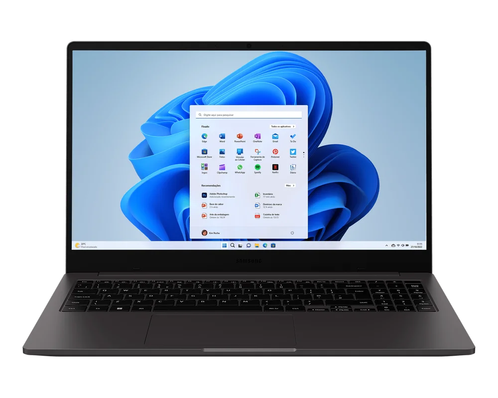 Notebook Samsung Galaxy Book2 Intel Core I3-1215u, 8GB RAM, SSD 256GB, Tela 15.6" Full HD LED, Windows 11 Home - Grafite Notebook Samsung Galaxy Book2 Intel Core I3-1215u, 8GB RAM, SSD 256GB, Tela 15.6" Full HD LED, Windows 11 Home - Grafite