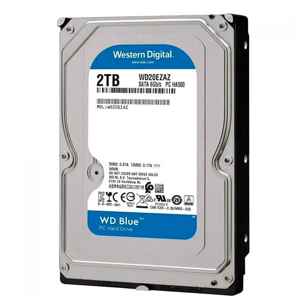 HD Interno WD Blue 2TB 5400 RPM 35 Sata Iii KaBuM