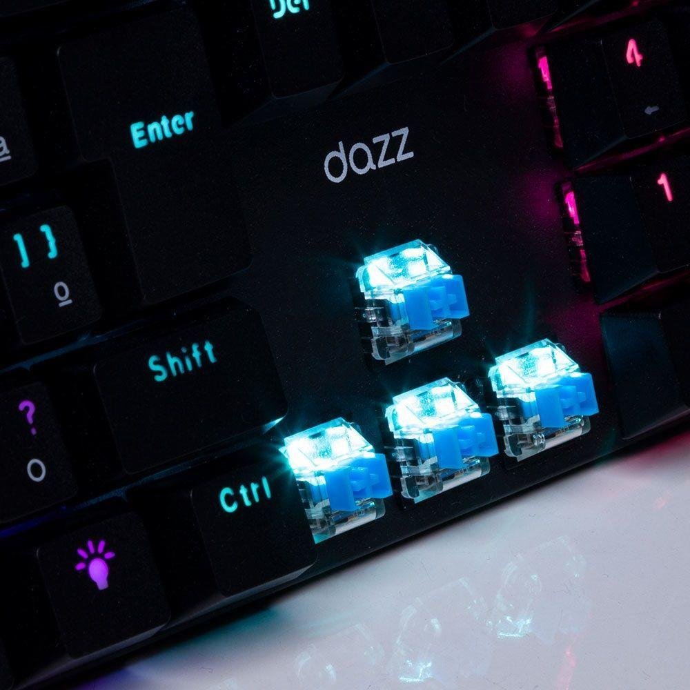 Teclado Mecânico Dazz Essential Switch Blue KaBuM