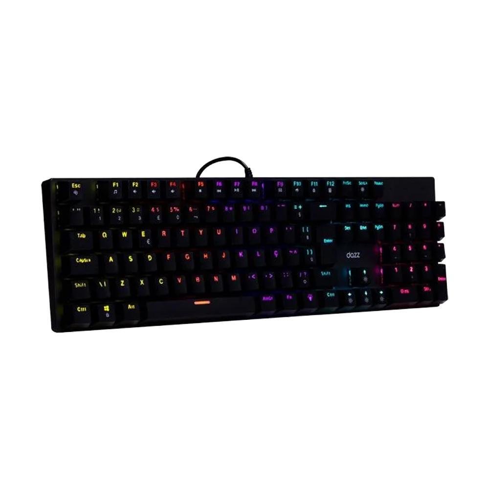 Teclado Mecânico Dazz Essential Switch Blue KaBuM