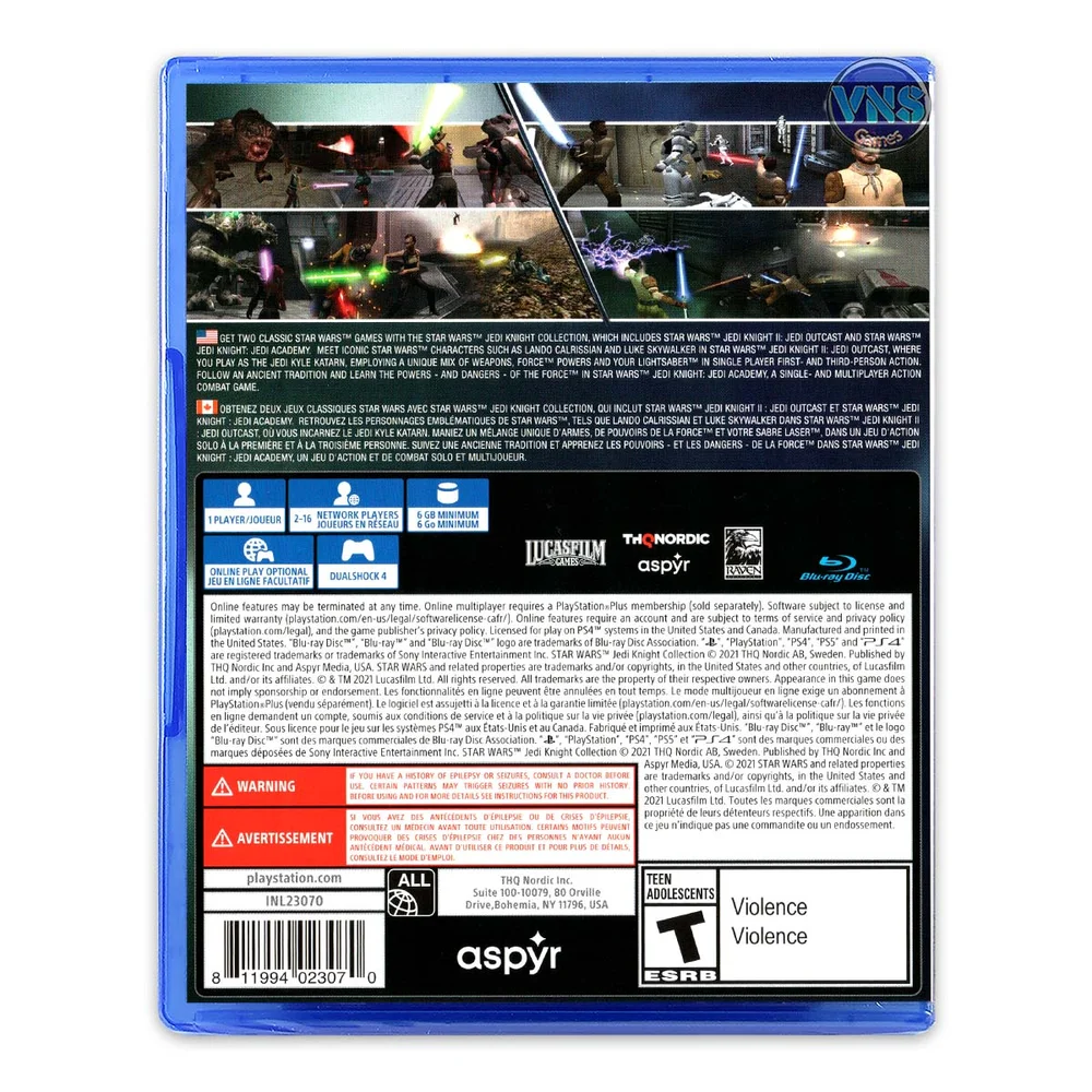 Star Wars Jedi Knight Collection (jedi Outcast & Jedi Academy) - Ps4 Star Wars Jedi Knight Collection (jedi Outcast & Jedi Academy) - Ps4