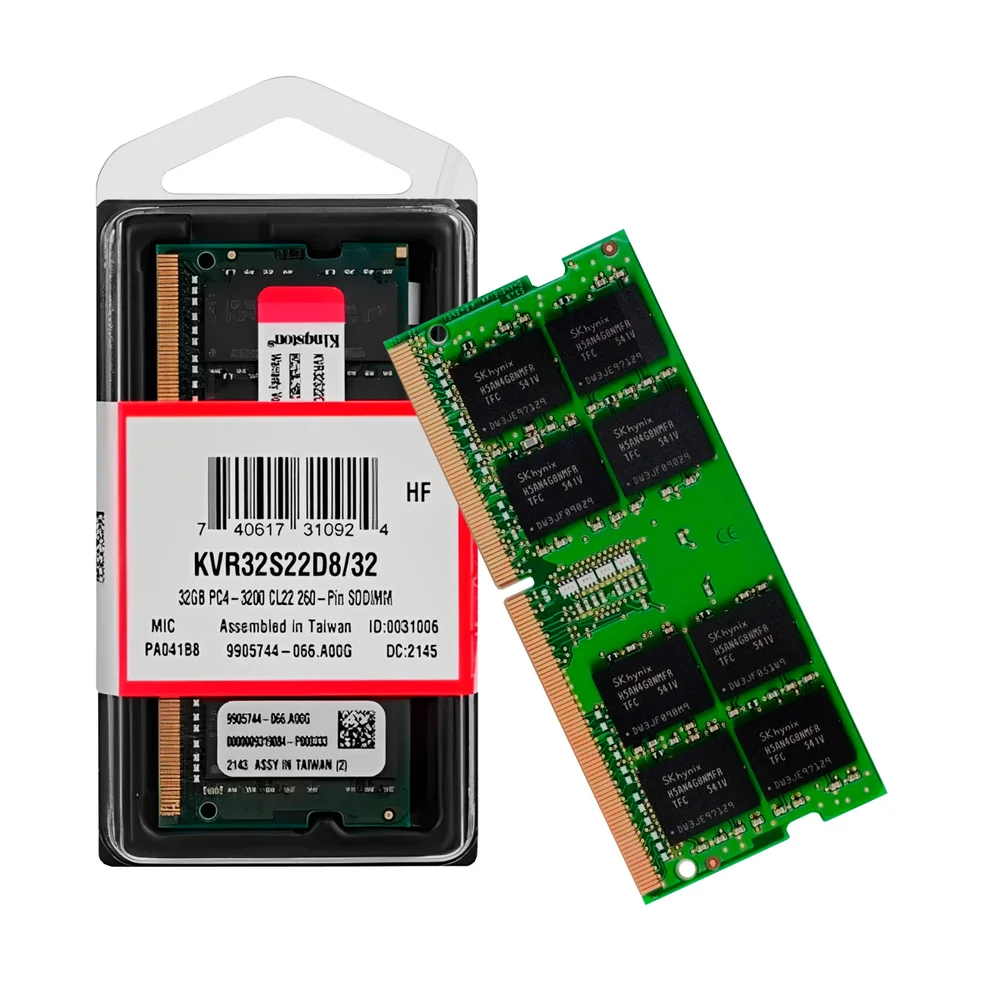 Memória Kingston Sodimm 32GB DDR4 3200mhz KaBuM