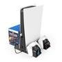 Suporte Fy para Ps5 Com Cooler Resfriador e Carregador De Controles