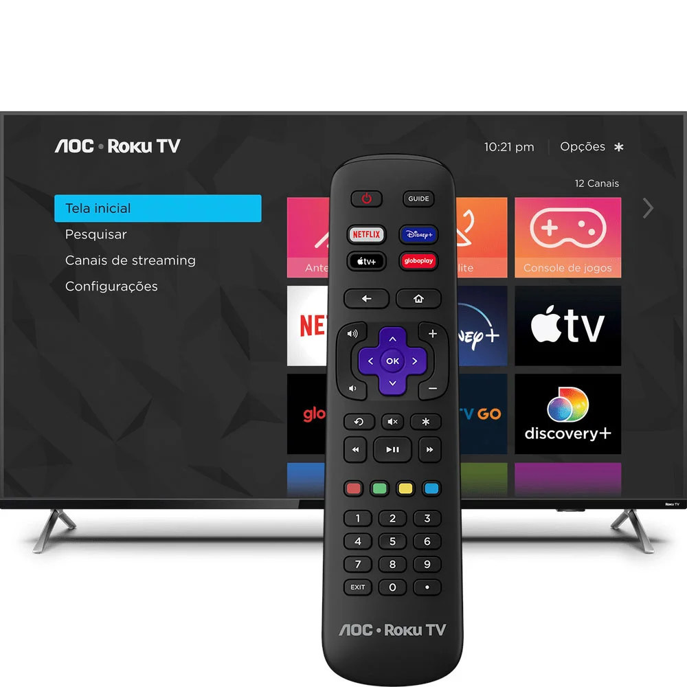 Smart TV 50 Polegadas Aoc DLED - VA 4K UHD, 4 HDMI, 2 USB, Wi-Fi, Linha Marrom - 50u6125/78g Smart TV 50 Polegadas Aoc DLED - VA 4K UHD, 4 HDMI, 2 USB, Wi-Fi, Linha Marrom - 50u6125/78g