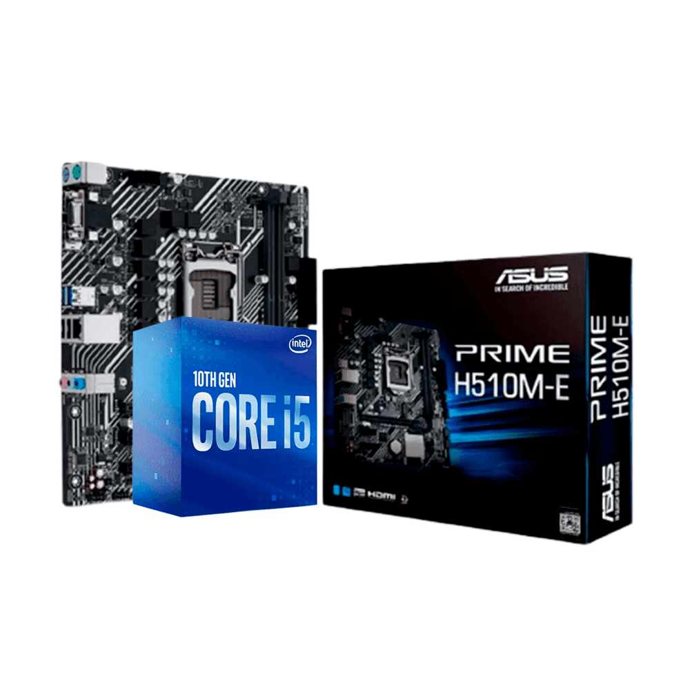 Kit - Proc. I5 10400 + Placa Mãe Asus H510M-E | KaBuM!