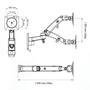 Suporte Articulado, Monitor 17 A 34, Ajuste Altura - F150 Nb