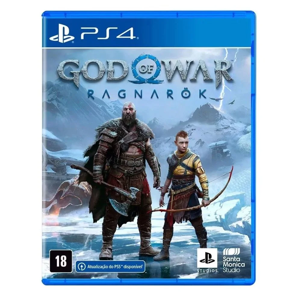 Jogo God of War Ragnarök, Edição Standard PS4 - Mídia Física Jogo God of War Ragnarök, Edição Standard PS4 - Mídia Física