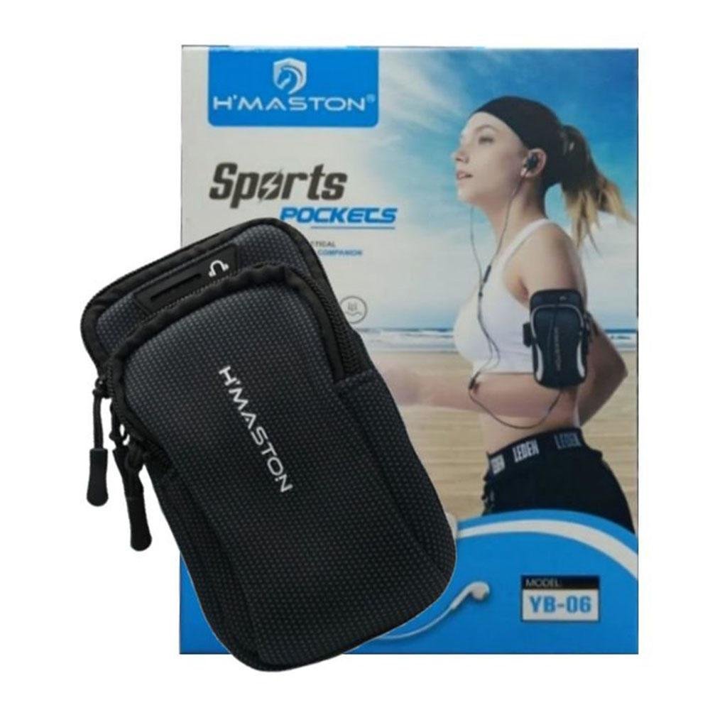 Suporte Celular Braço Braçadeira Esportiva Yb-06 Azul