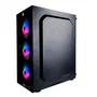 Gabinete Gamer Hayom Gb1749, 4 Fans RGB, Atx/M-atx, Lateral E Frontal Em Vidro Temperado, Preto