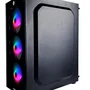 Gabinete Gamer Hayom Gb1749, 4 Fans RGB, Atx/M-atx, Lateral E Frontal Em Vidro Temperado, Preto