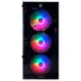 Gabinete Gamer Hayom Gb1749, 4 Fans RGB, Atx/M-atx, Lateral E Frontal Em Vidro Temperado, Preto