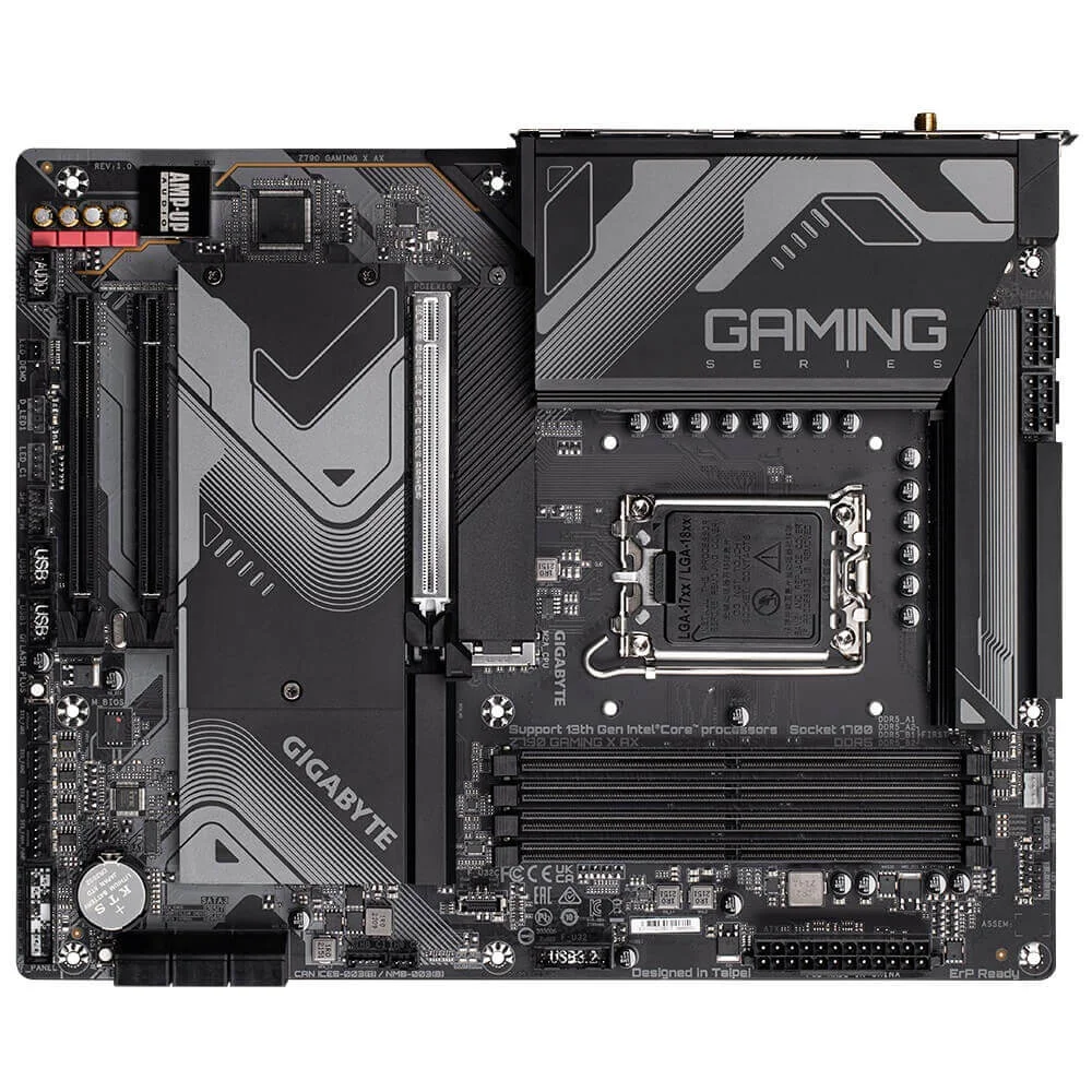 Placa-Mãe Gigabyte Z790 Gaming X AX, Intel LGA 1700, ATX, DDR5, Bluetooth 5.3 Placa-Mãe Gigabyte Z790 Gaming X AX, Intel LGA 1700, ATX, DDR5, Bluetooth 5.3