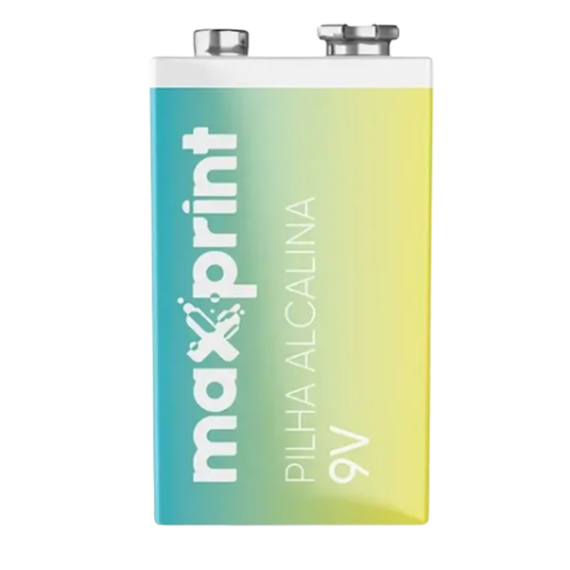 Pilha Alcalina Maxprint 9V Pilha Alcalina Maxprint 9V