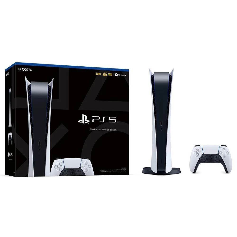 Console Playstation 5 Sony, SSD 825GB, Controle Sem Fio Dualsense, Edição Digital, Branco