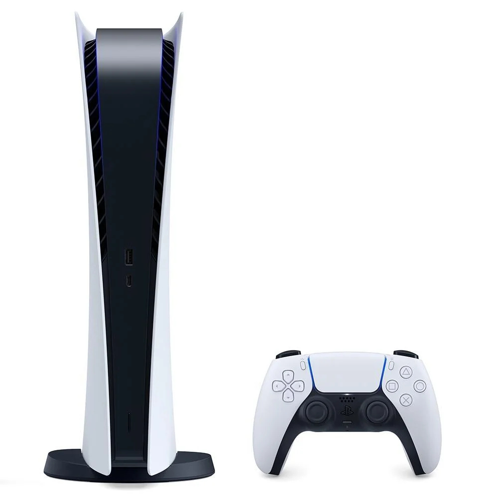 Console Playstation 5 Sony, SSD 825GB, Controle Sem Fio Dualsense, Edição Digital, Branco