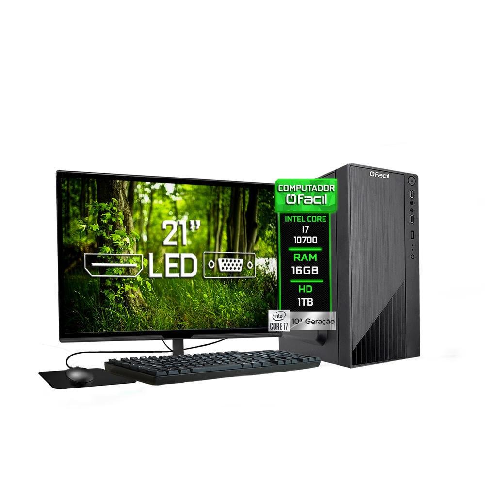 Computador Fácil Intel Core I7 10700 16GB KaBuM