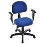 Cadeira Secretária Design Office Móveis Com Back System Linha Robust Azul