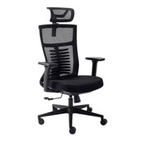 Cadeira Office Elements Vertta, até 100 kg, 7 Níveis De Altura, Inclinação 150 graus, Preta - 70048
