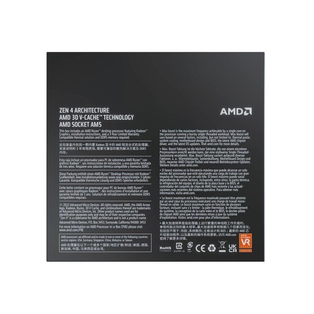 Processador AMD Ryzen 9 7900x3d 440ghz KaBuM