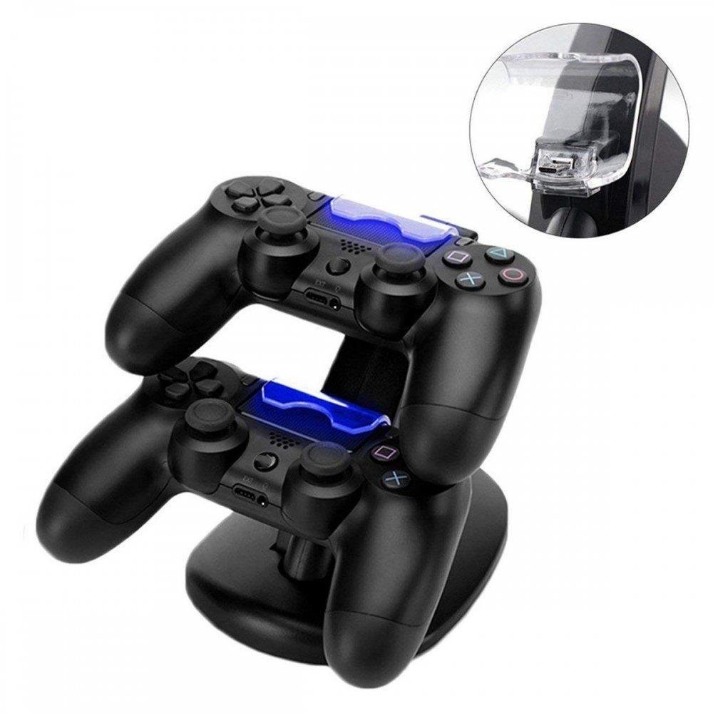 Suporte Power Carregador Duplo, Controle Dualshock PS4