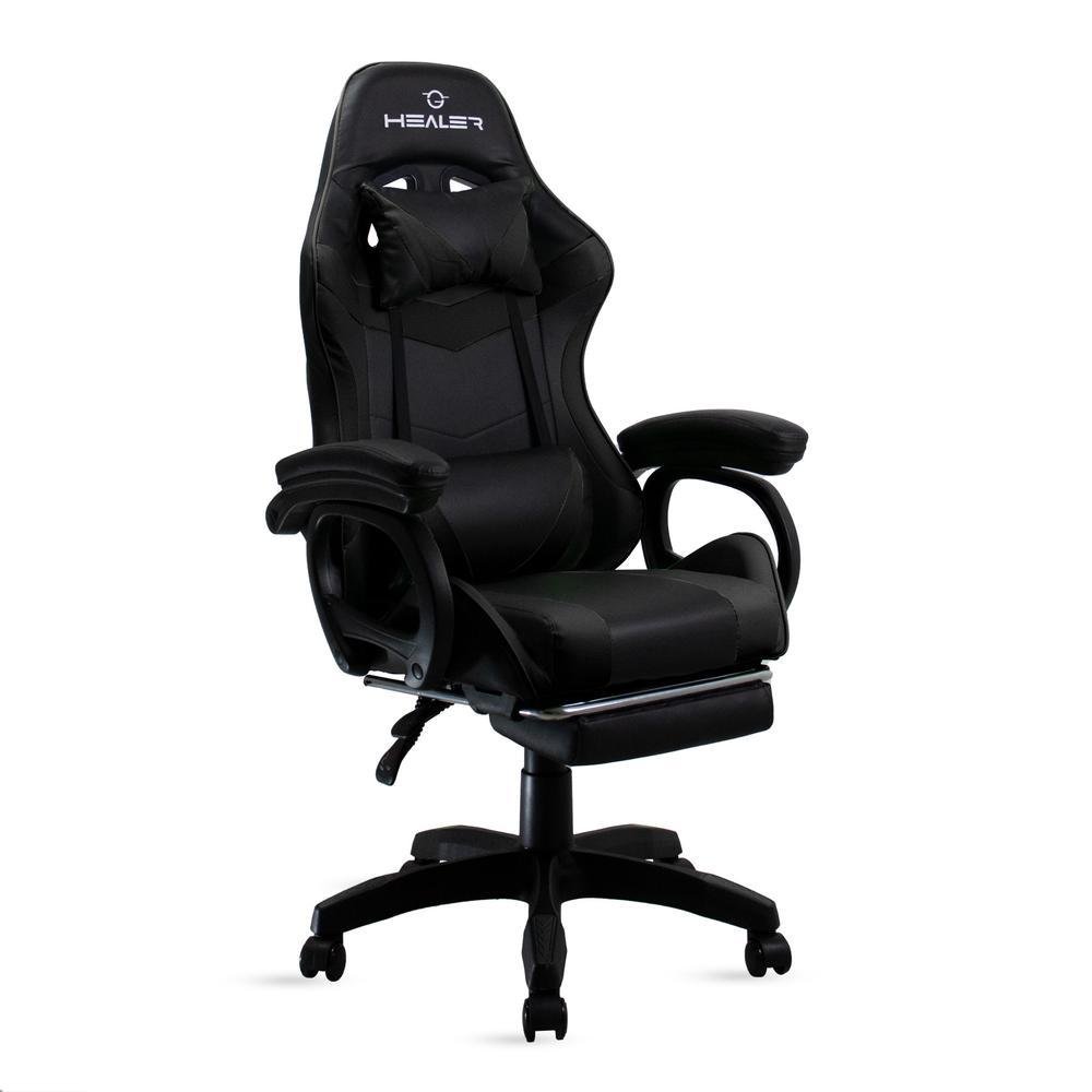 Cadeira Gamer Healer Level, Até 150KG, Reclinável, Giratória, Apoio de Pés Cadeira Gamer Healer Level, Até 150KG, Reclinável, Giratória, Apoio de Pés