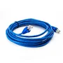 Cabo De Rede Nexans Cat5e Montado Azul - 3 Metros
