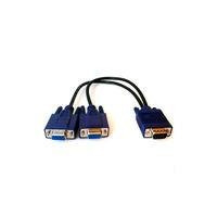 Adaptador VGA Y, (1m X 2f)