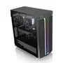Gabinete Tt H590 Tg ArGB Black Win Spcc Tg Ls, 120mm, Ca-1x4-00m1wn-00