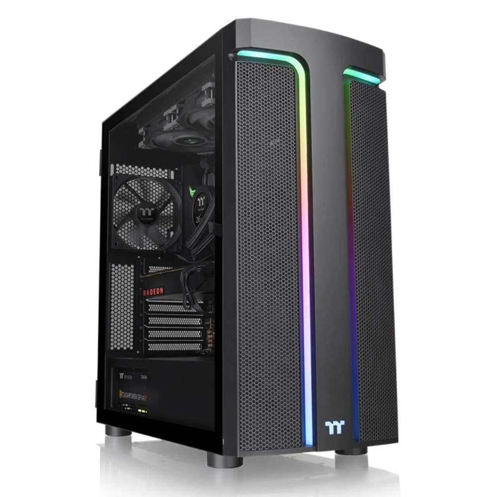 Gabinete Tt H590 Tg ArGB Black Win Spcc Tg Ls, 120mm, Ca-1x4-00m1wn-00 Gabinete Tt H590 Tg ArGB Black Win Spcc Tg Ls, 120mm, Ca-1x4-00m1wn-00