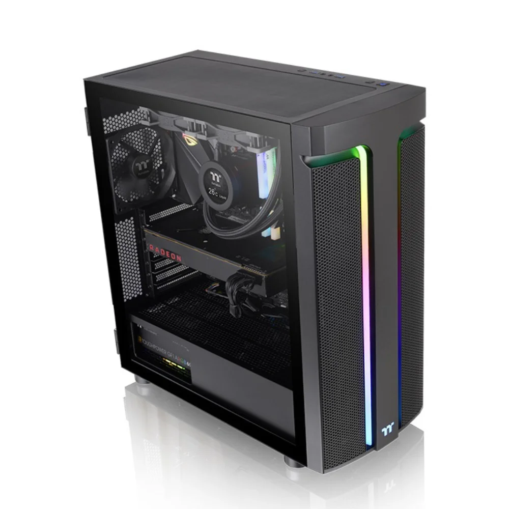 Gabinete Tt H590 Tg ArGB Black Win Spcc Tg Ls, 120mm, Ca-1x4-00m1wn-00 Gabinete Tt H590 Tg ArGB Black Win Spcc Tg Ls, 120mm, Ca-1x4-00m1wn-00