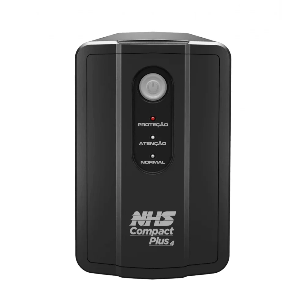 Nobreak NHS Compact Plus 4, 1200VA, 550W, Entrada Bivolt E Saída 120V, 2 Baterias 7Ah/12V - 90.c1.b01200