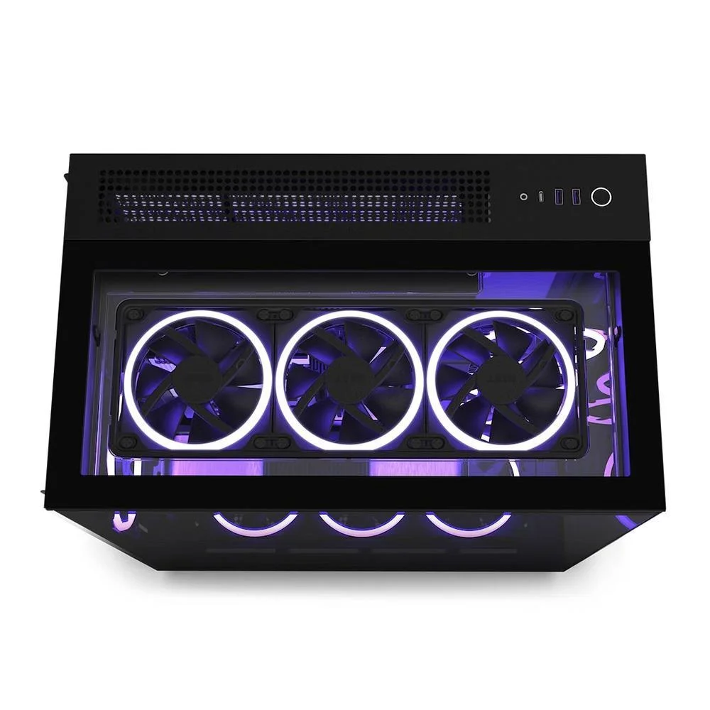 Gabinete Nzxt H9 Elite, RGB, Dual-chamber, Mid-tower, Vidro 360, Preto Gabinete Nzxt H9 Elite, RGB, Dual-chamber, Mid-tower, Vidro 360, Preto