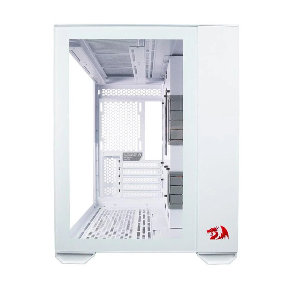 Gabinete Gamer Lian Li O11 DYNAMIC Mini, Mini Tower, ATX, Painel lateral e frontal em Vidro Temperado, Branco - O11DMINI-RD-W Gabinete Gamer Lian Li O11 DYNAMIC Mini, Mini Tower, ATX, Painel lateral e frontal em Vidro Temperado, Branco - O11DMINI-RD-W