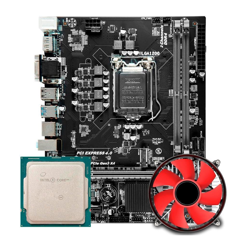 Placa Me Stormz H510 I3 10100f Cooler KaBuM