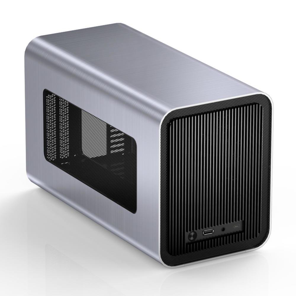 Gabinete Jonsbo, Prata, Mini Itx, Alumínio V11 Gabinete Jonsbo, Prata, Mini Itx, Alumínio V11