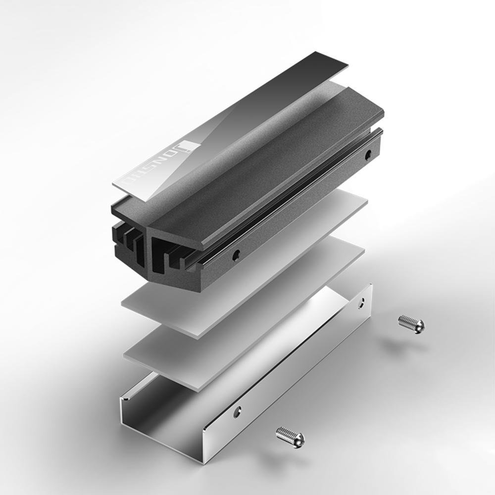 Dissipador de Calor para SSD Jonsbo, Compatível c/ M.2, Nvme, SATA, Alumínio - 2280 Dissipador de Calor para SSD Jonsbo, Compatível c/ M.2, Nvme, SATA, Alumínio - 2280