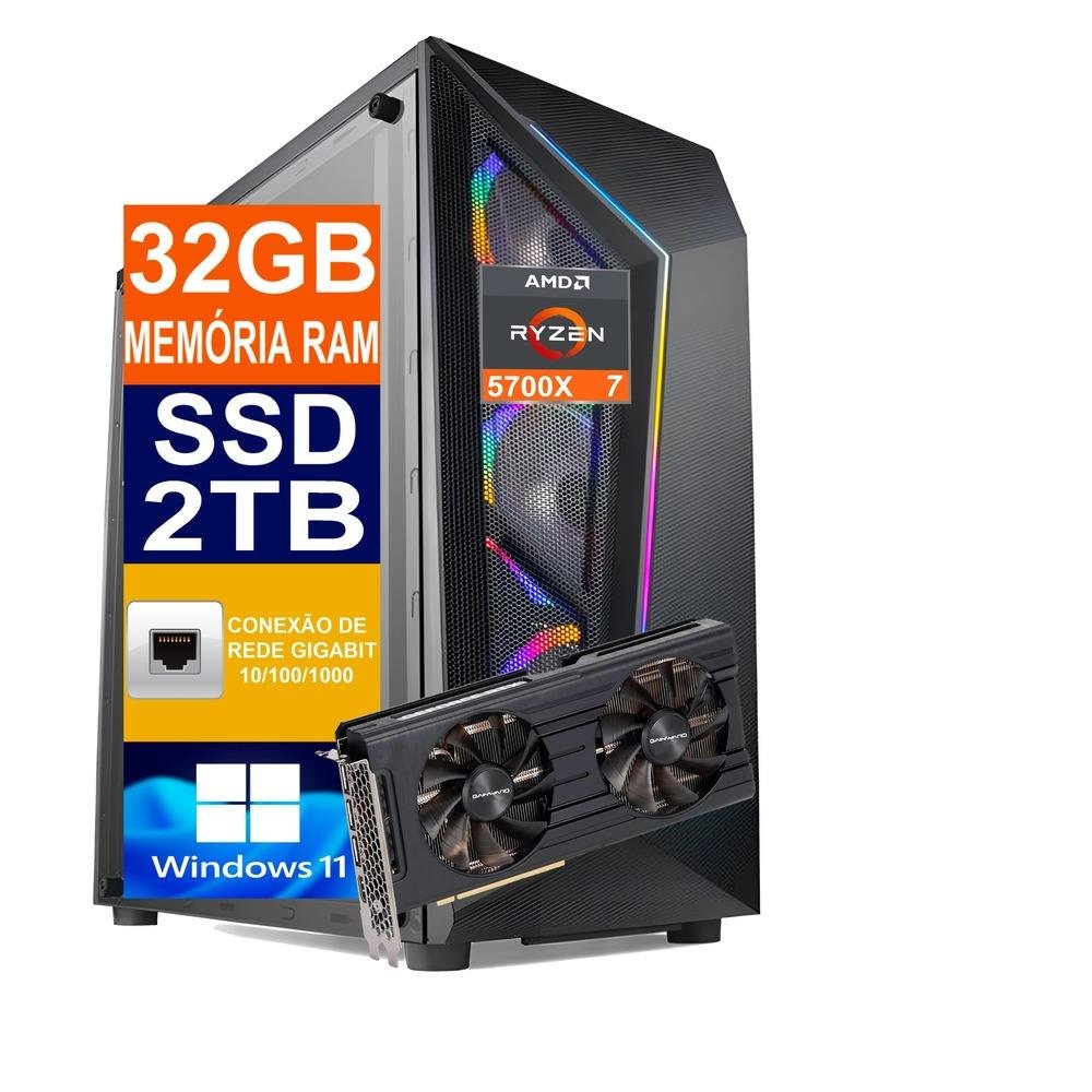 Pc Gamer Tech Power Ryzen 7 5700x KaBuM
